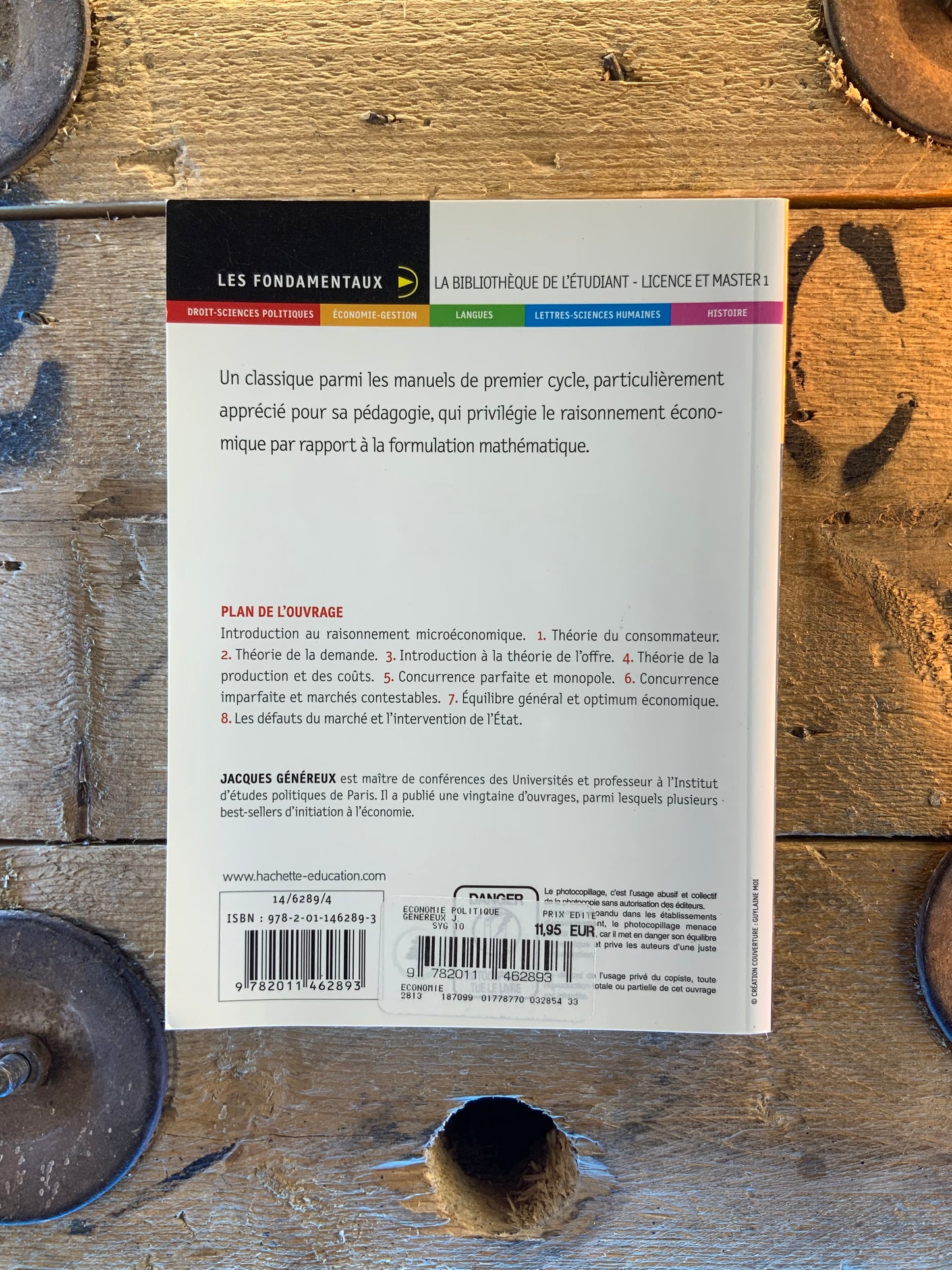 Économie politique : 1 - concepts de base et comptabilité nationale  2 - microéconomie. - Jacques Généreux