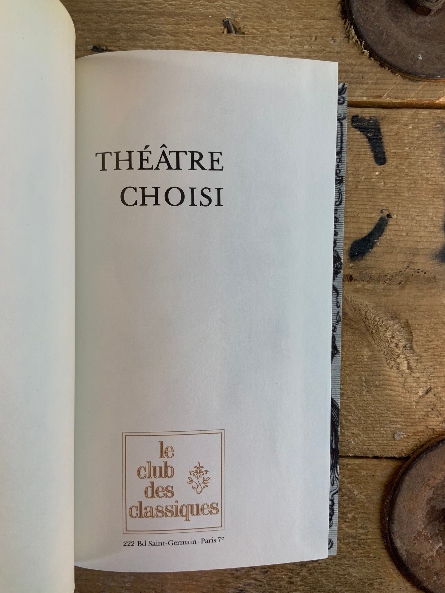 Théâtre choisi - Marivaux