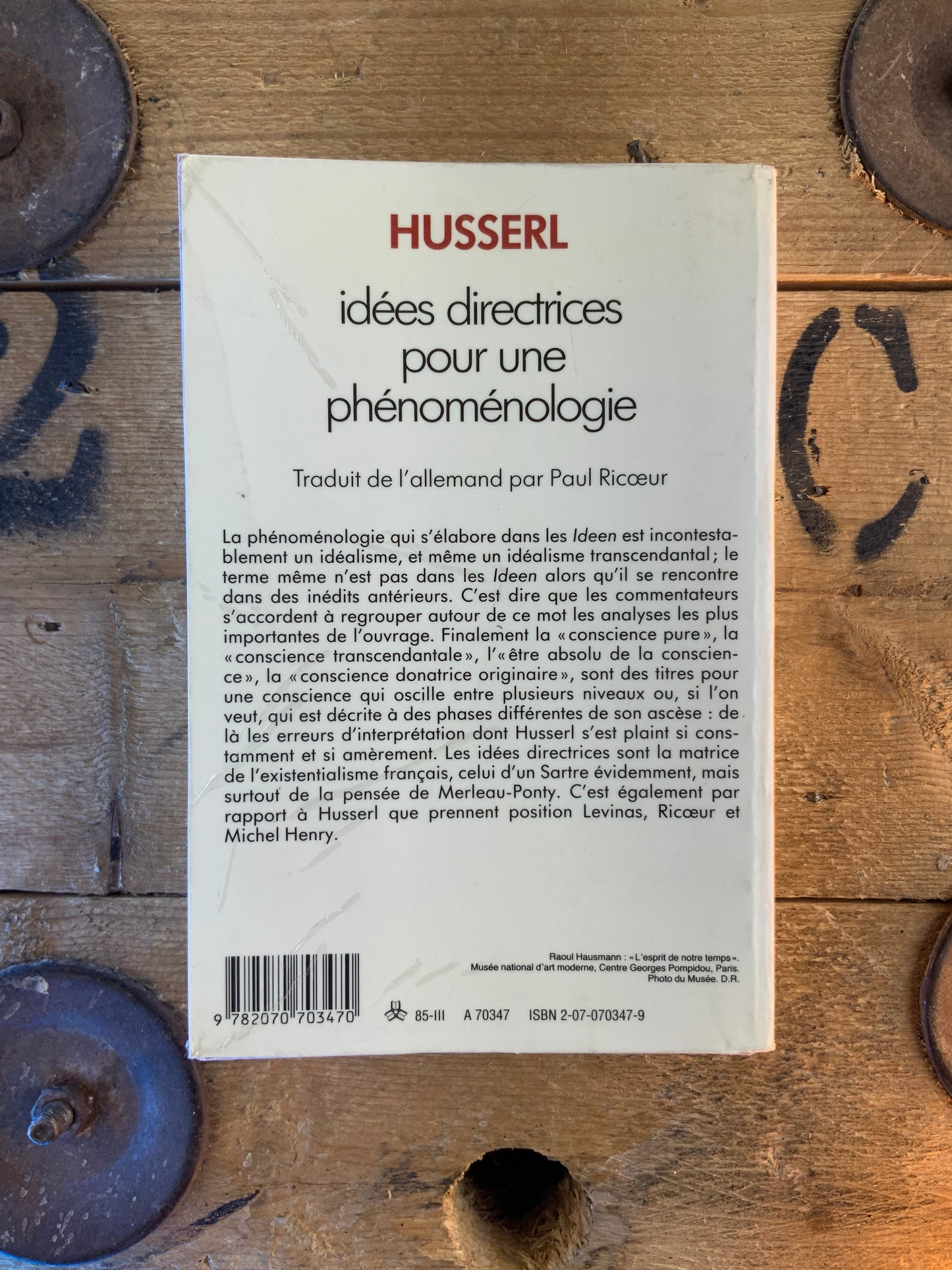 Idées directrices pour une phénoménologie - Edmund Husserl