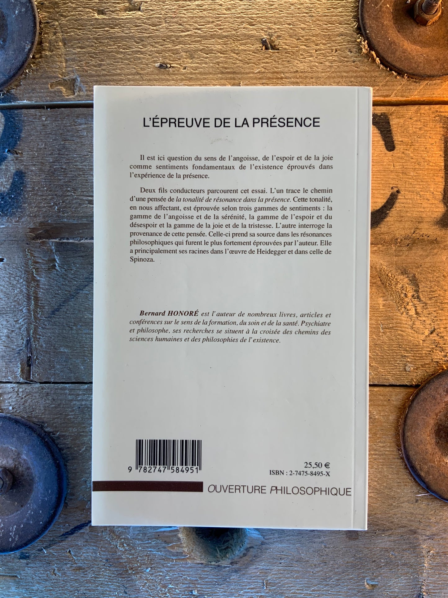 L’épreuve de la présence : essai sur l’angoisse, l’espoir et la joie - Bernard Honoré