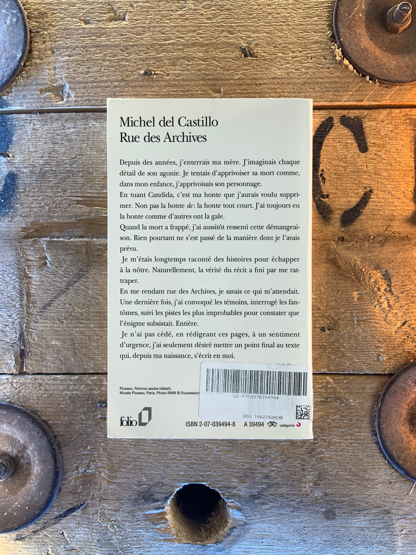 Rue des archives - Michel del Castillo