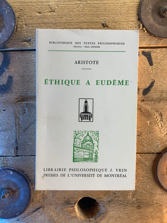 Éthique à Eudème - Aristote