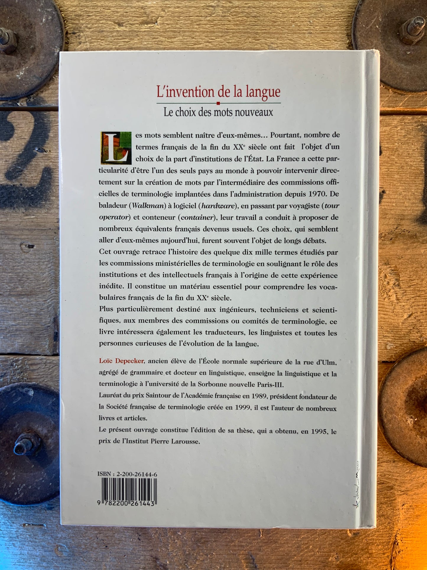 L’invention de la langue : le chois des mots nouveaux - Loïc Depecker