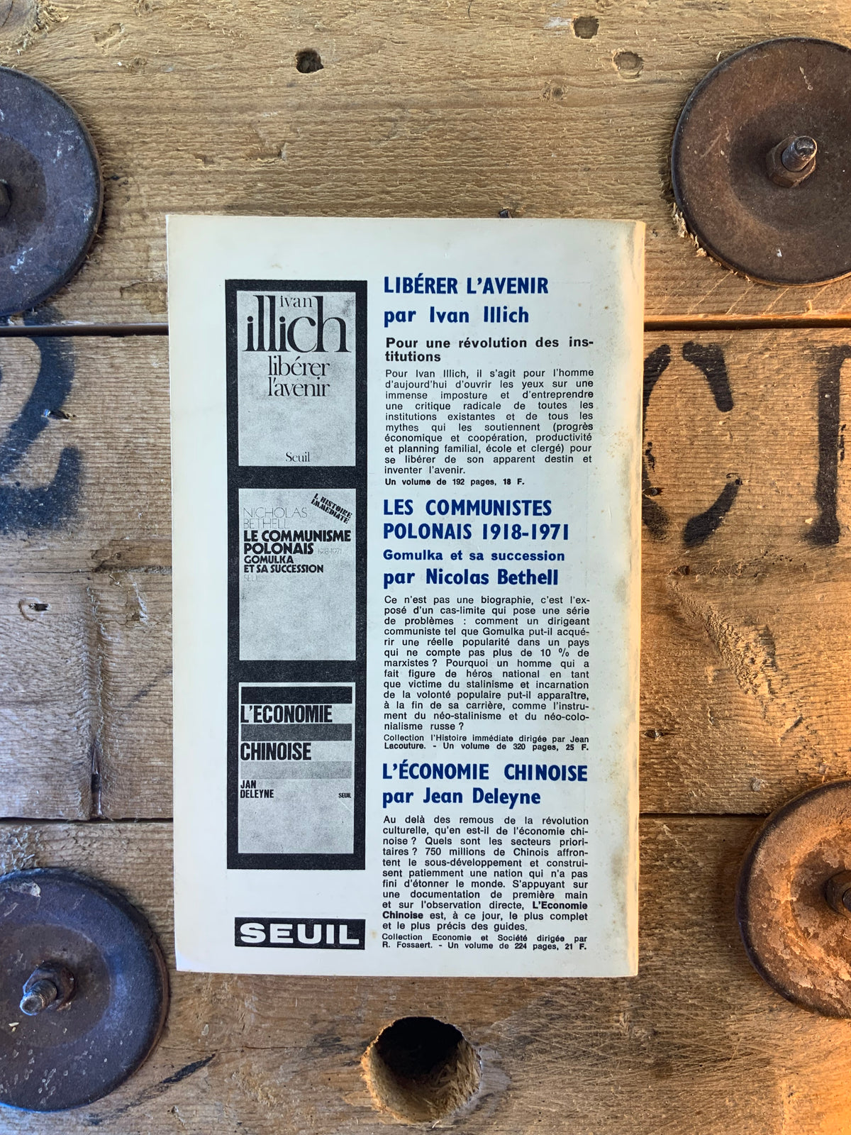 Le mythe aujourd’hui [ Revue Esprit ] - Avril 1971 - n° 4
