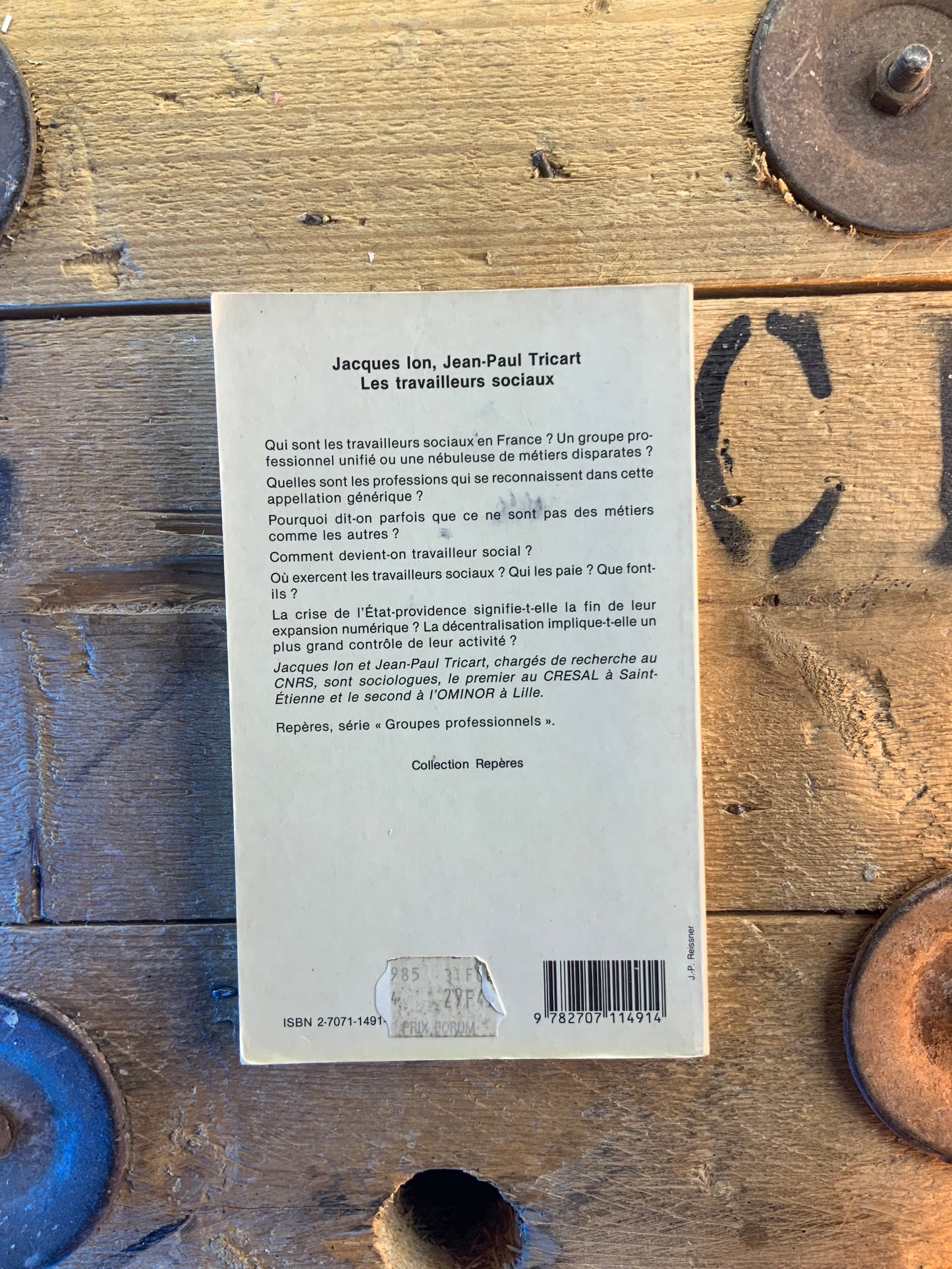 Les travailleur sociaux - Jacque Ion et Jean-Paul Tricart