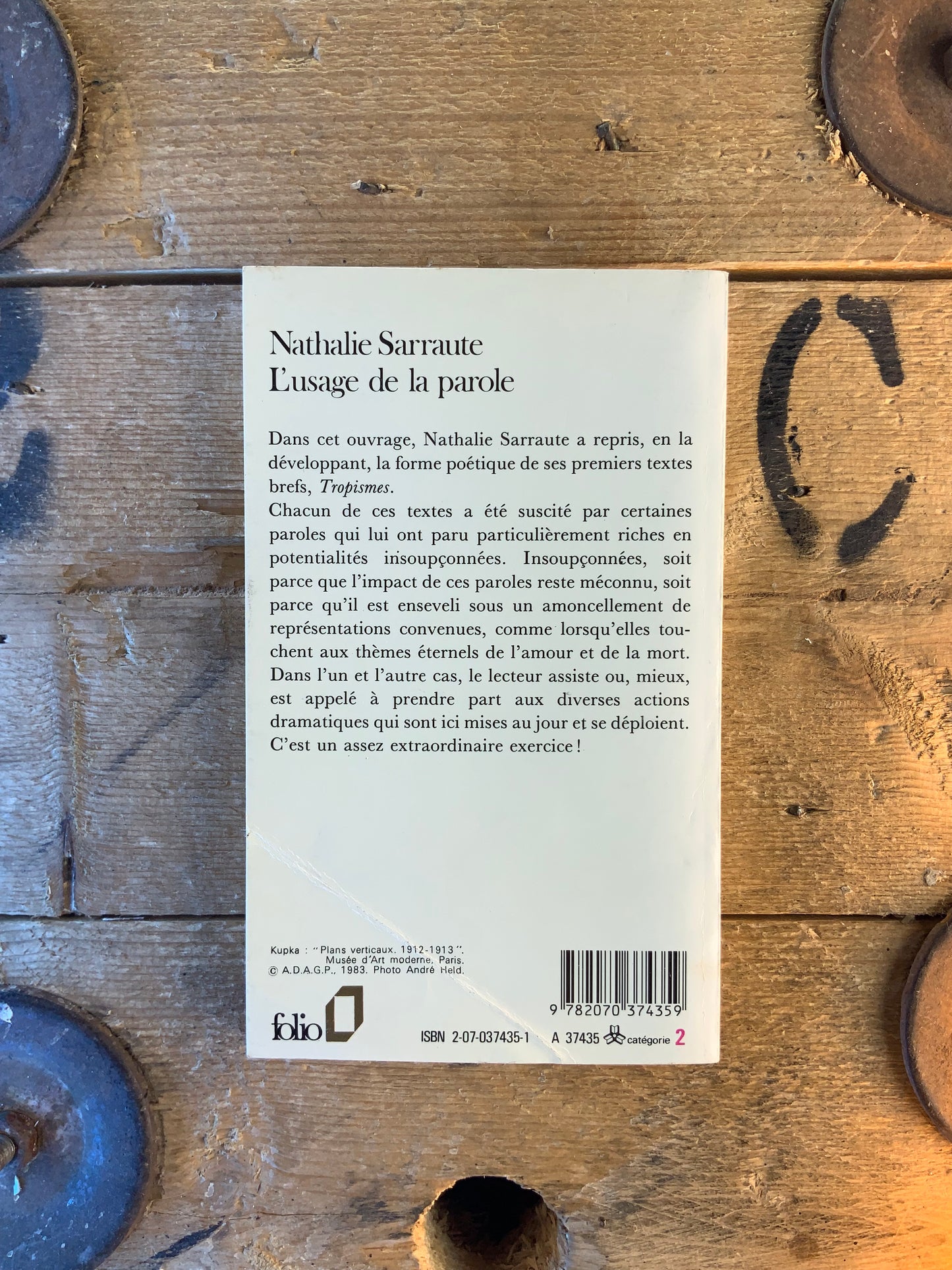 L’usage de la parole - Nathalie Sarraute