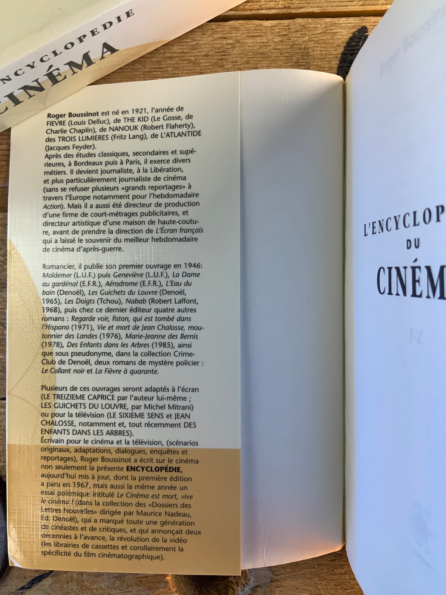 Encyclopédie du Cinéma A-I et J-Z - Roger Boussinot ( en 2 volumes )
