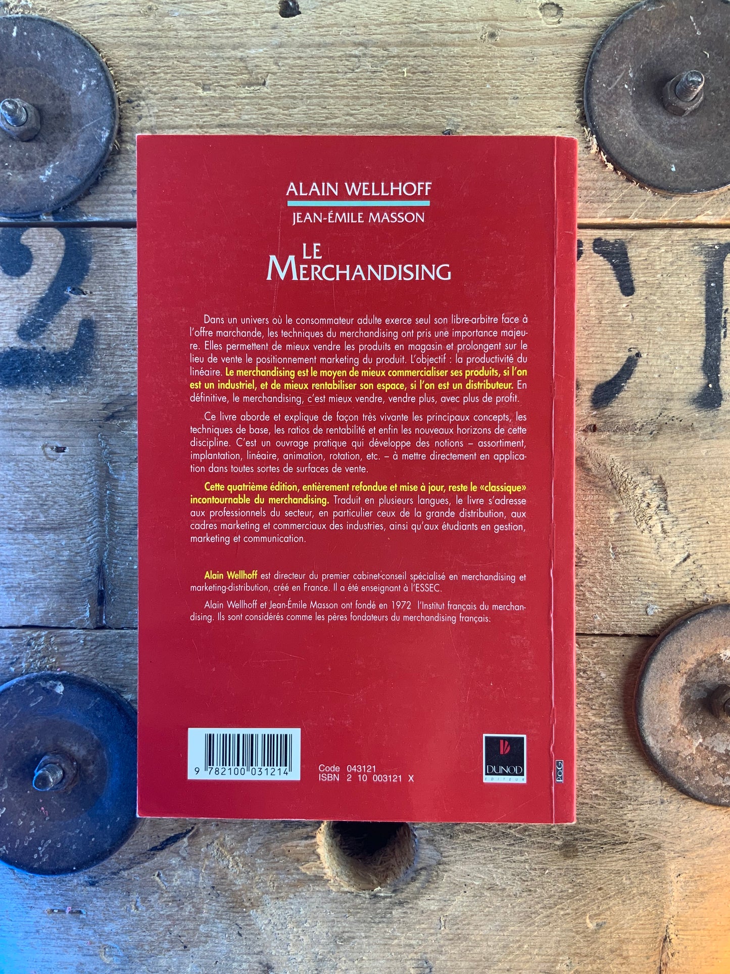 Le merchandising : bases, techniques et applications - Alain Wellhoff et Jean-Émile Masson
