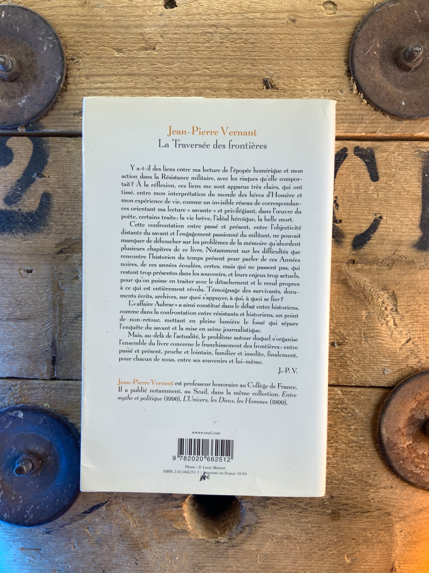La traversée des frontières - Jean-Pierre Vernant