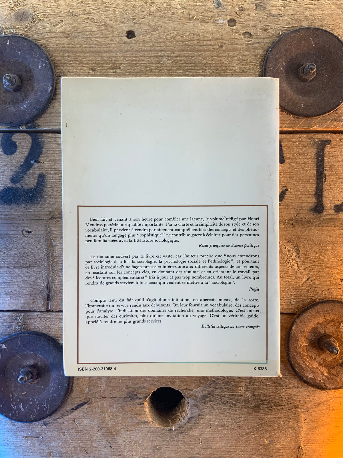 Éléments de sociologique - Henri Mendras