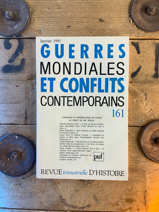 Guerres mondiales et conflits numéro 161 [ Revue trimestrielle d’histoire ]