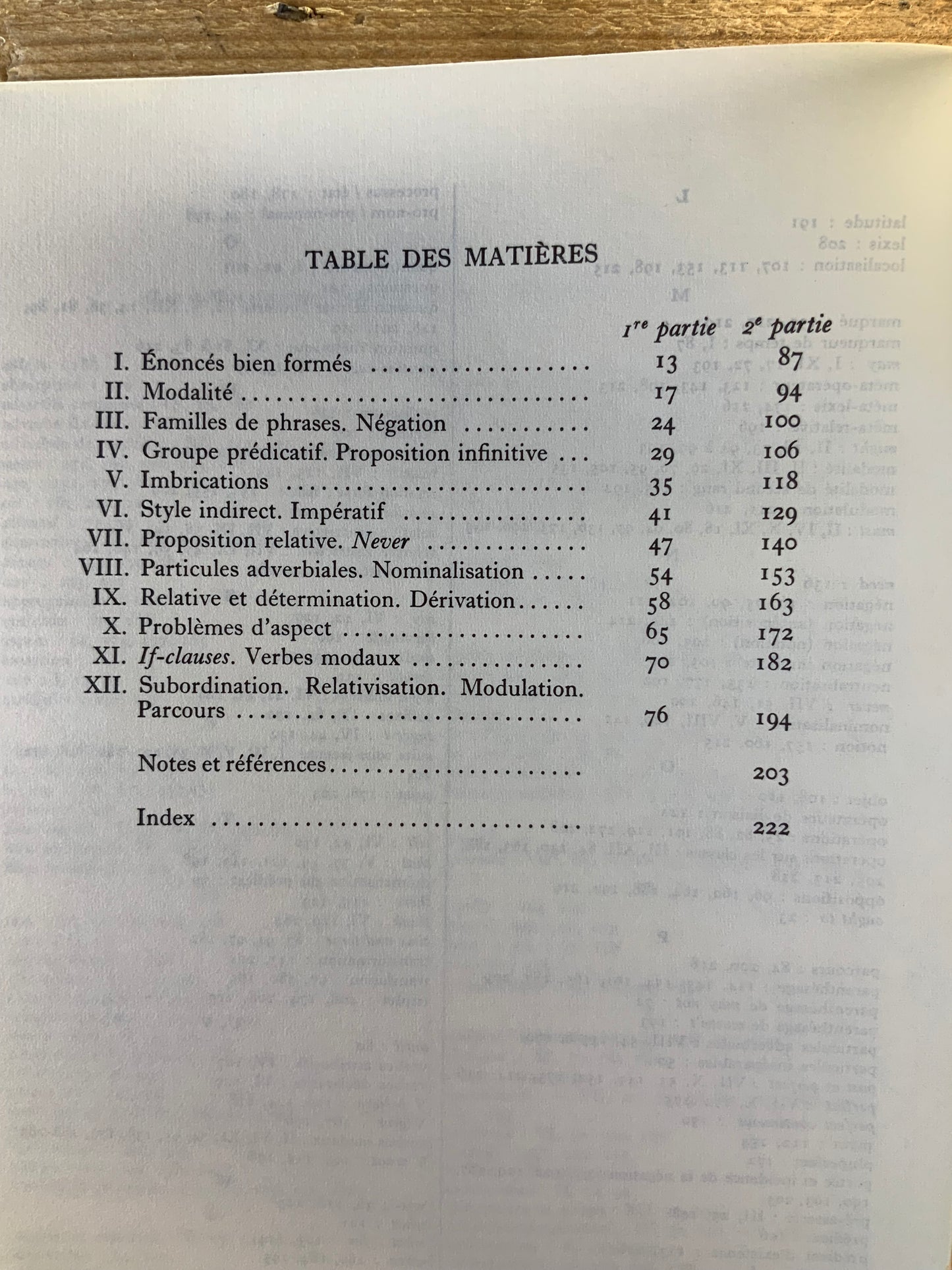 Food for thought : exercices d’initiation à une réflexion linguistique. Suite des exercices écrits de Plain Sailing - André Gauthier