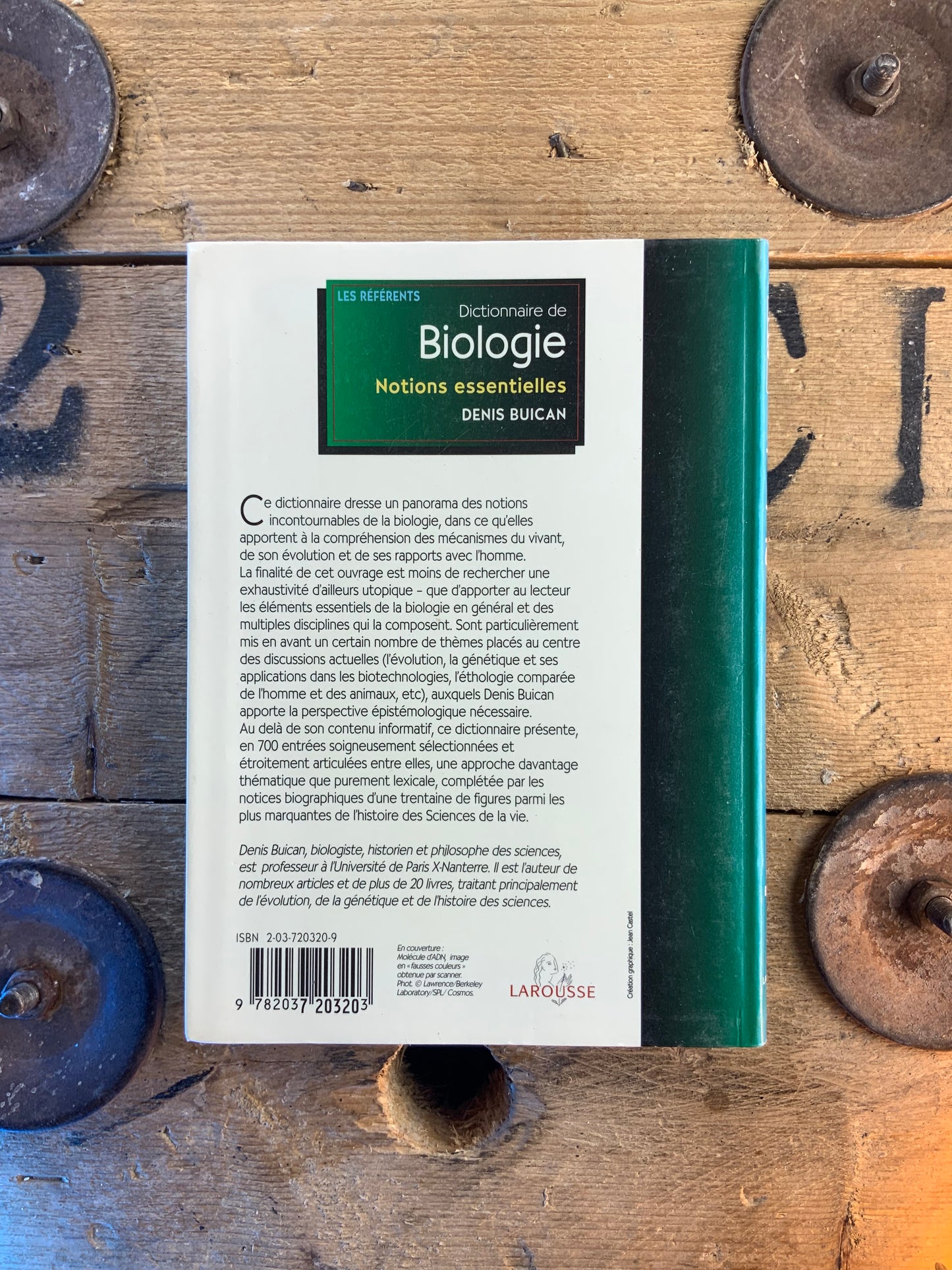 Dictionnaire de biologie : notions essentielles - Denis Buican