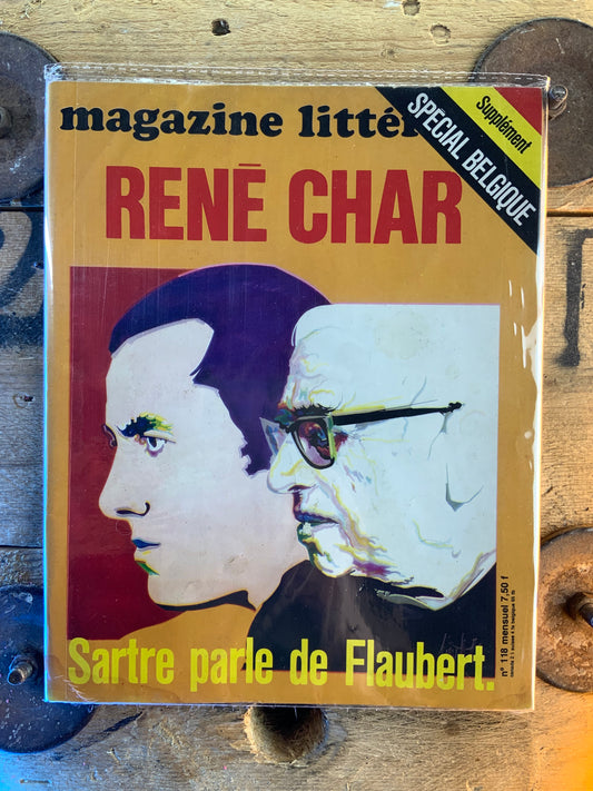 René Char . Sartre parle de Flaubert [ Magazine Littéraire ]