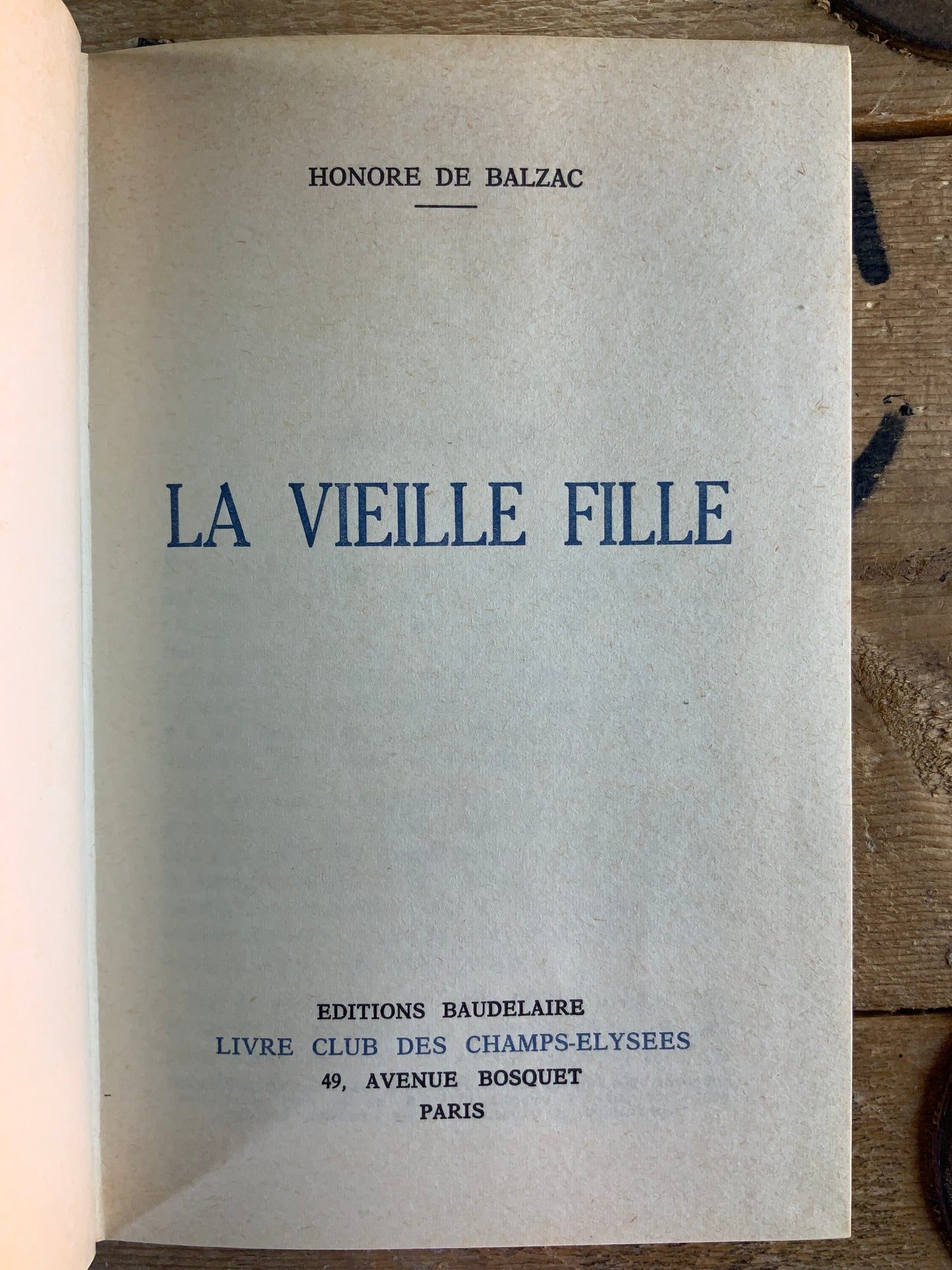 La veille fille - Honoré de Balzac