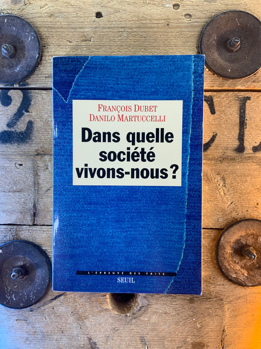 Dans quelle société vivons-nous ? - François Dubet et Danino Martuccelli