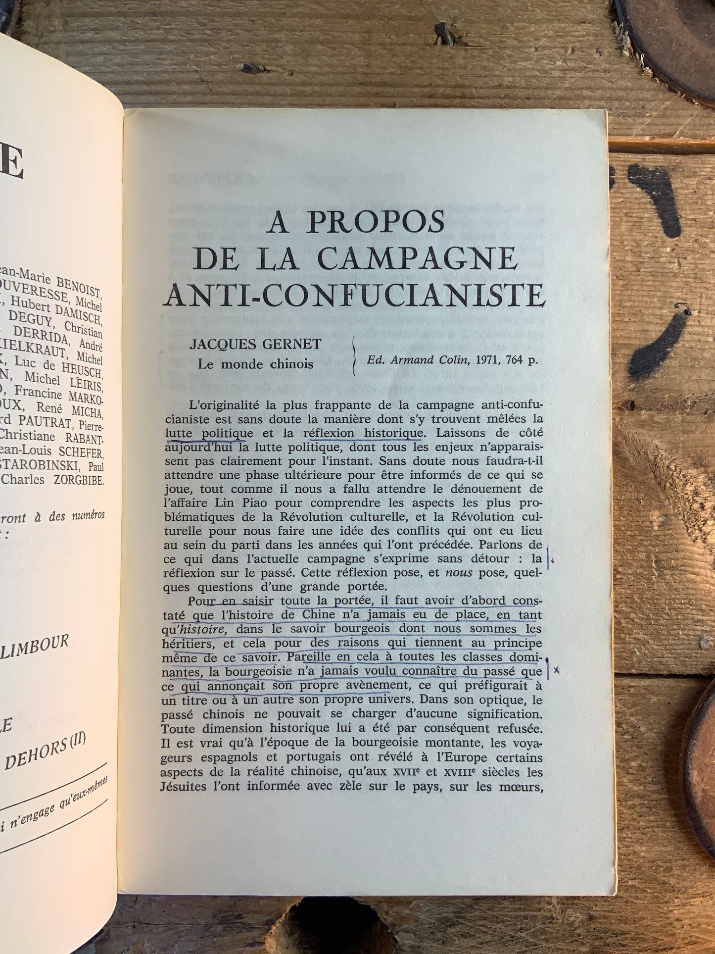 Autour de la Chine (hier et aujourd’hui) [ Revue Critique ] - Juin 1975 - n°337