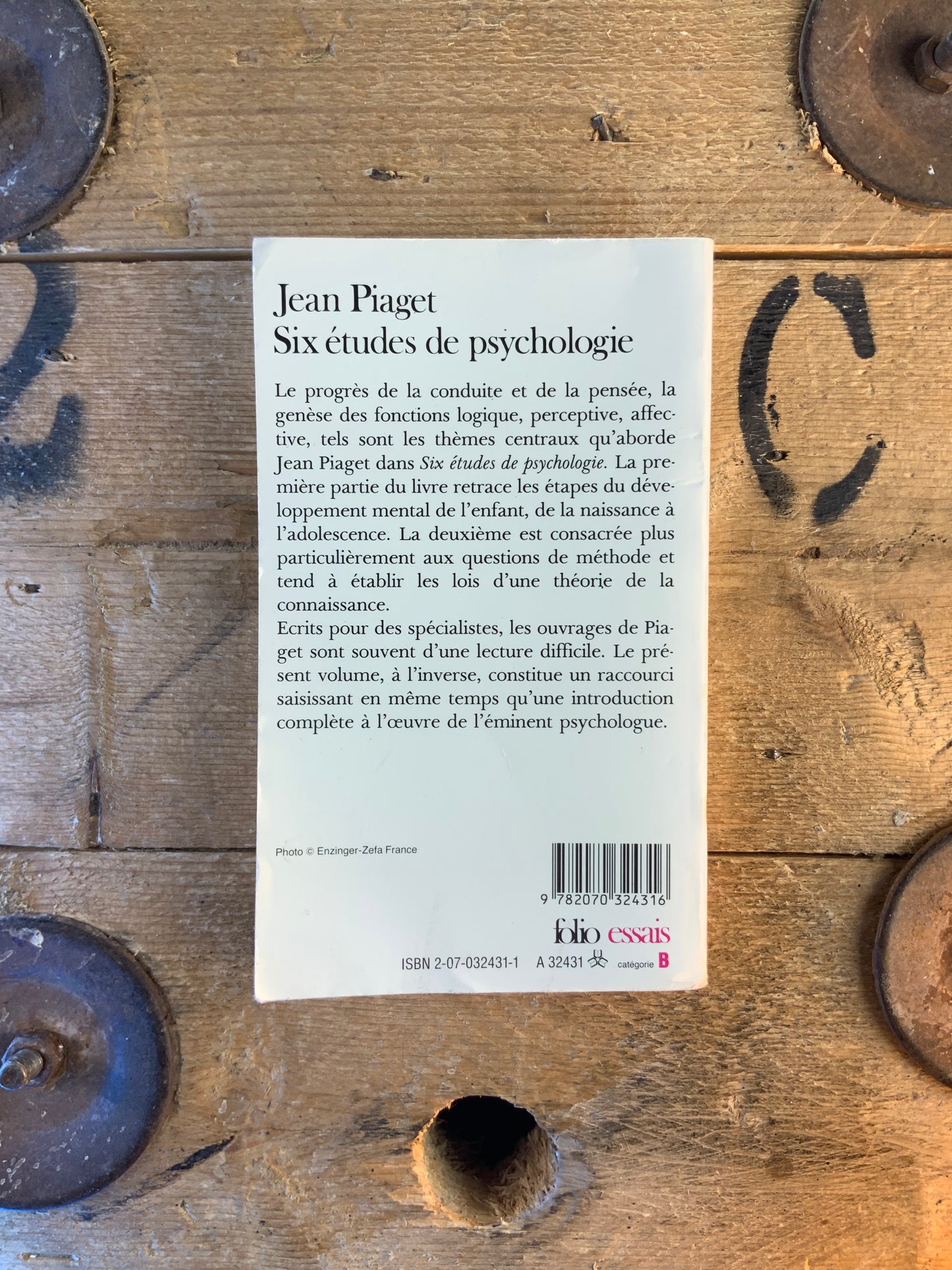 Six études de psychologie - Jean Piaget