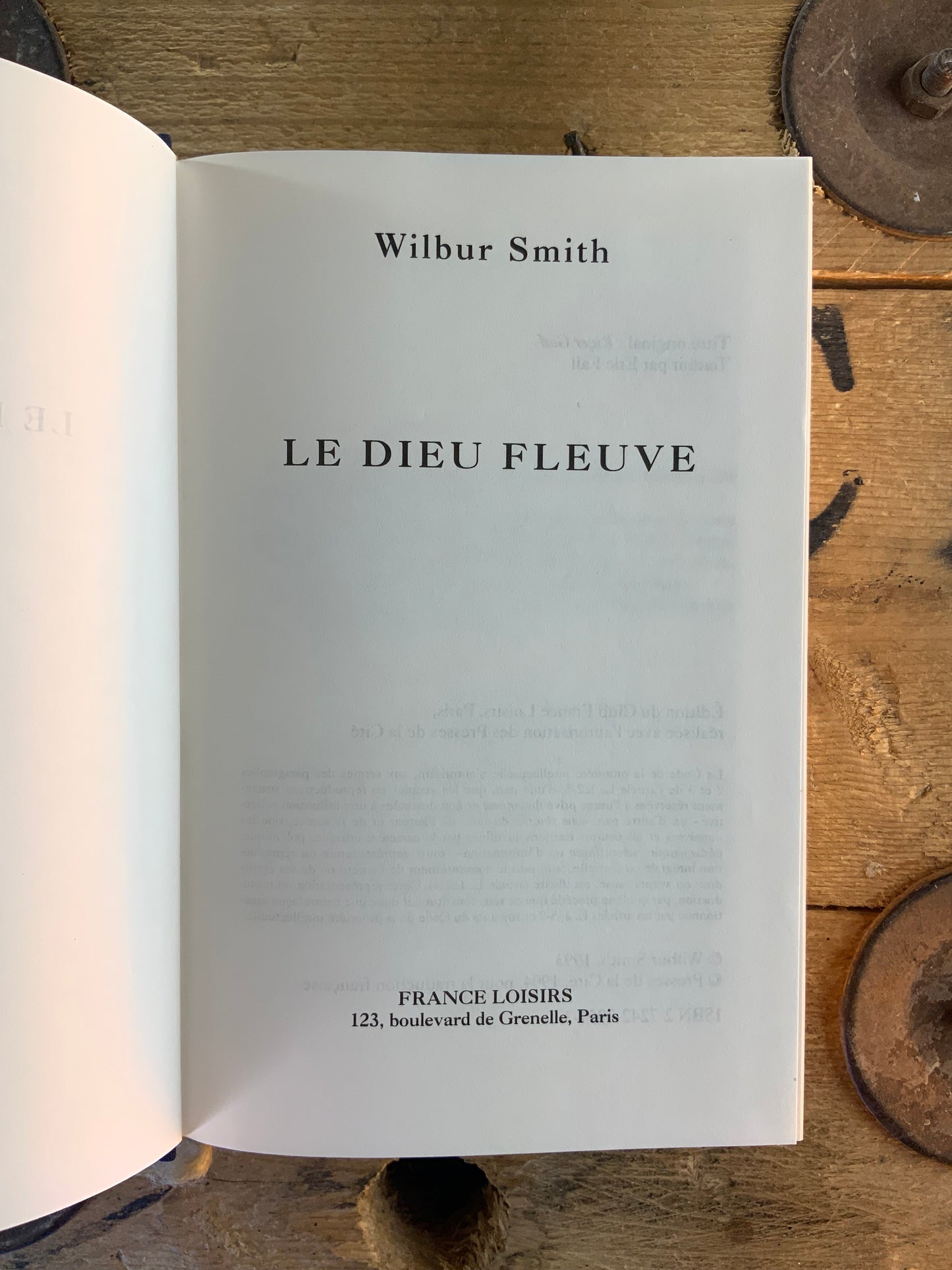 Le Dieu Fleuve - Wilbur Smith