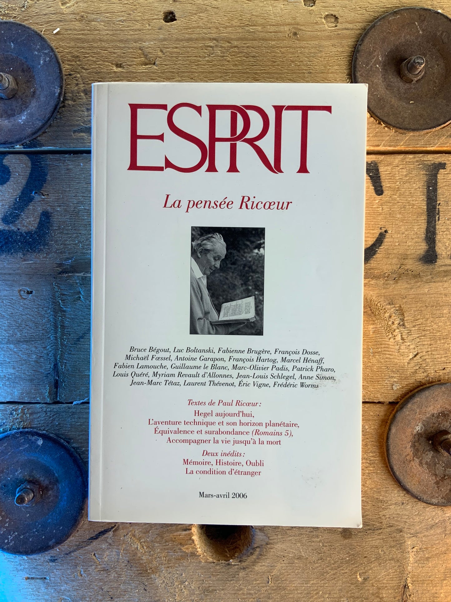 La pensée Ricœur [ Revue Esprit ]