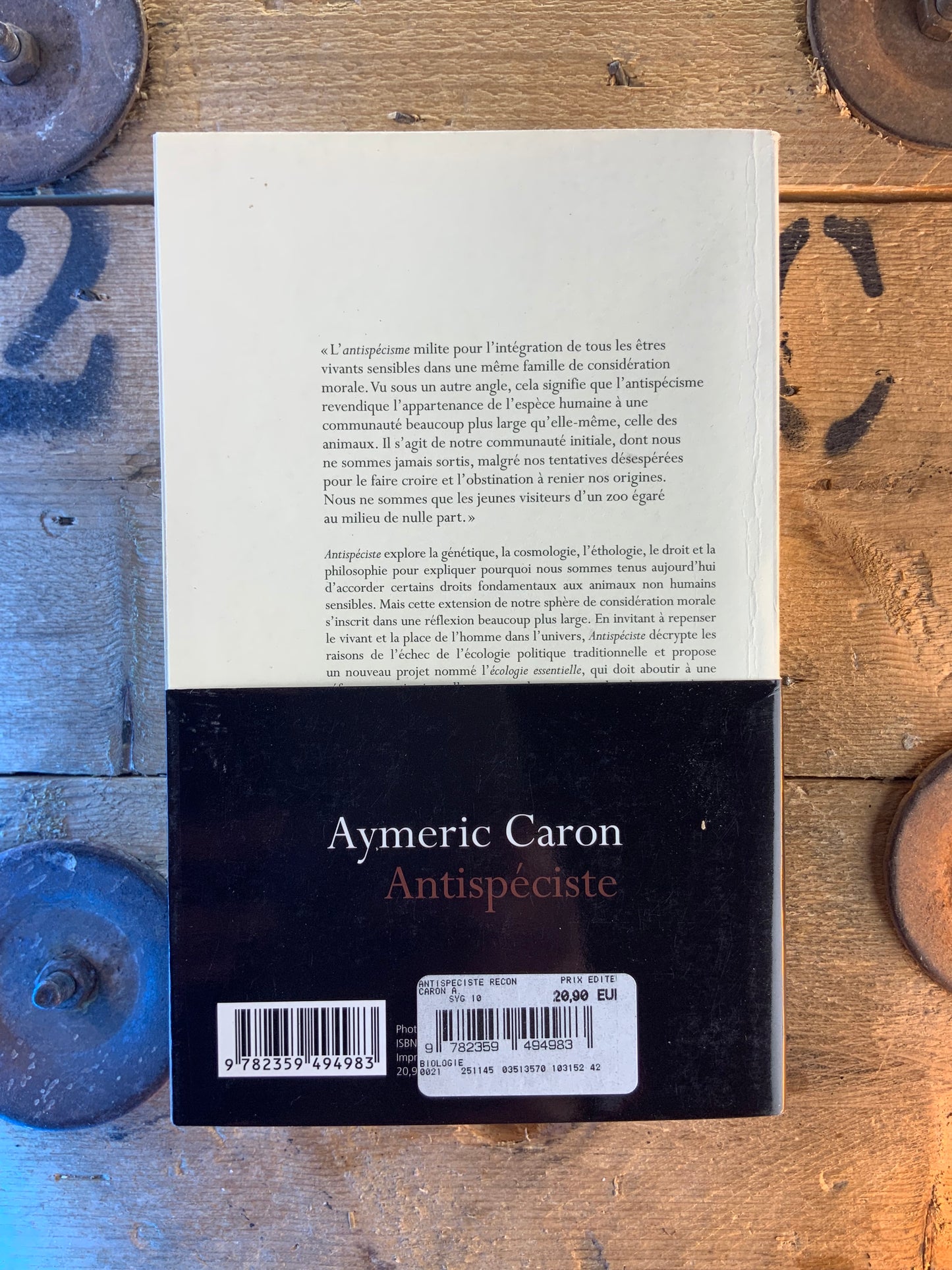 Antispéciste - Aymeric Caron
