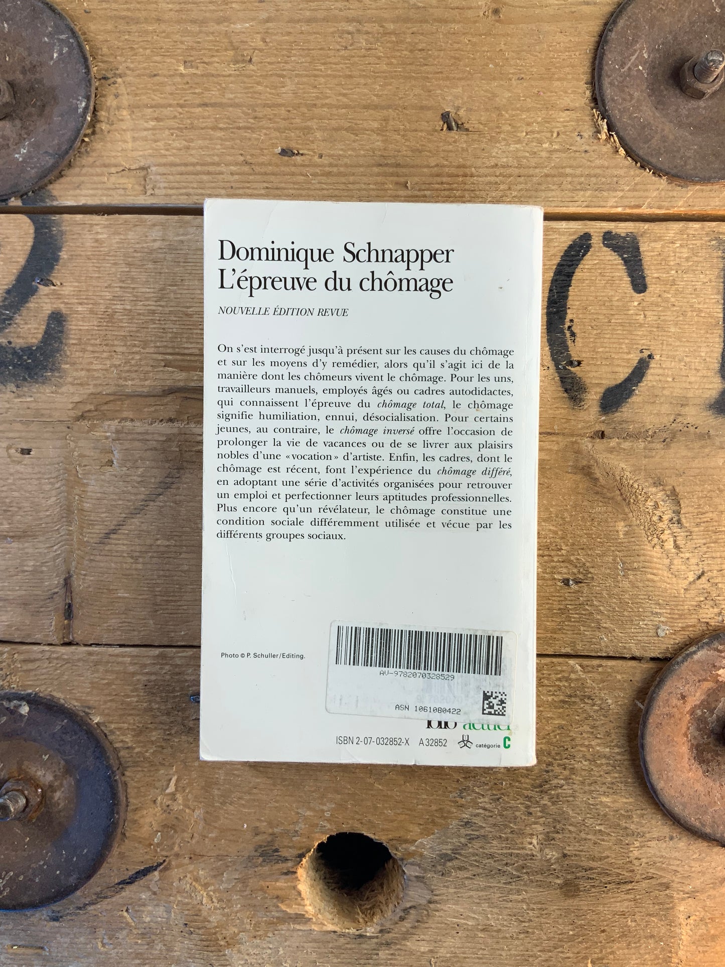 L’épreuve du chômage - Dominique Schnapper