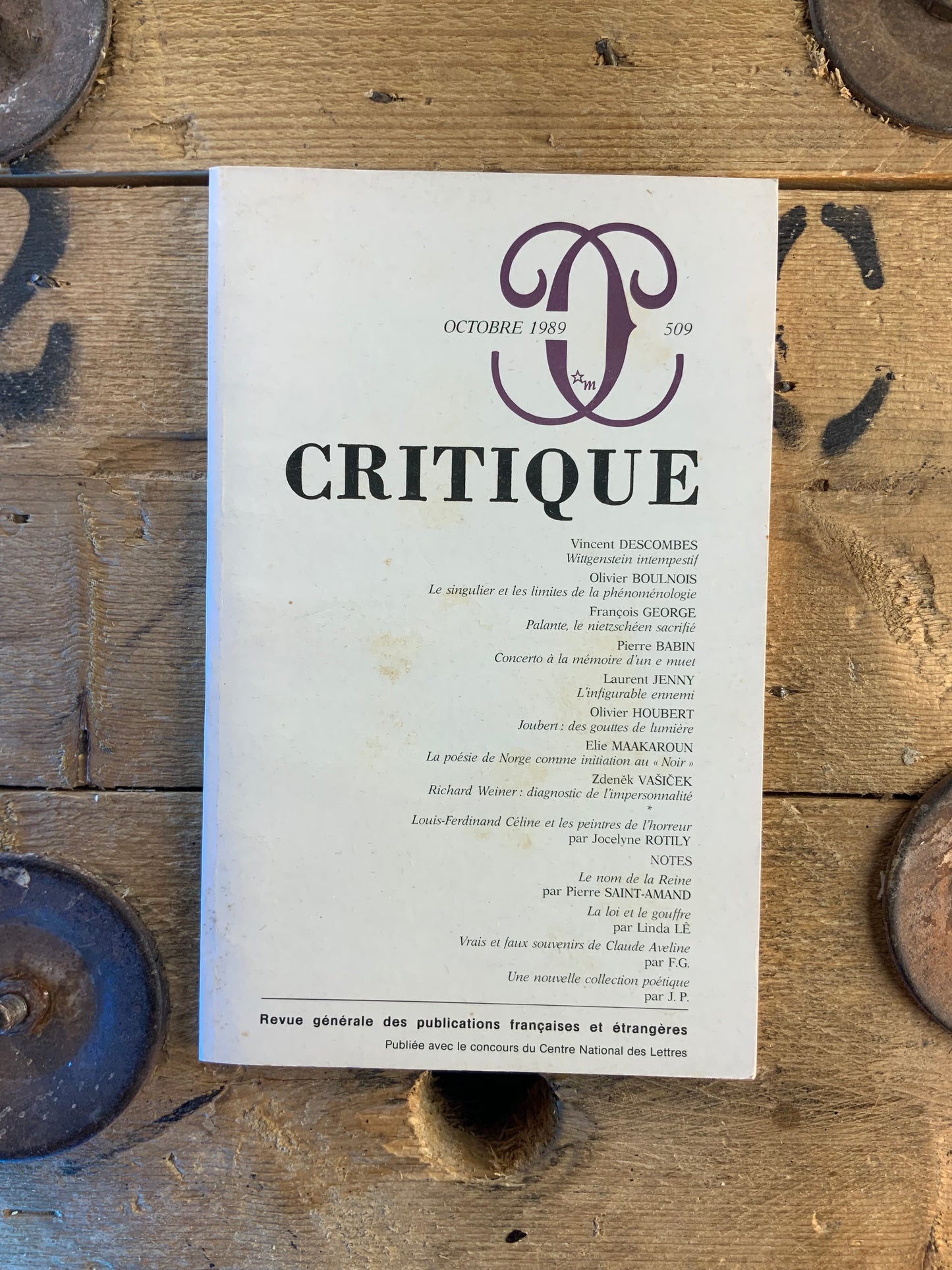 Critique numéro 509