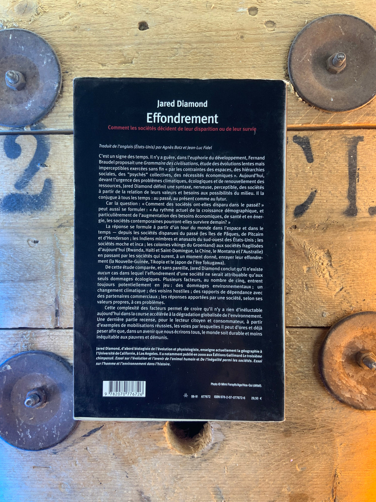 Effondrement : comment les sociétés décident de leur disparition ou de leur survie - Jared Diamond