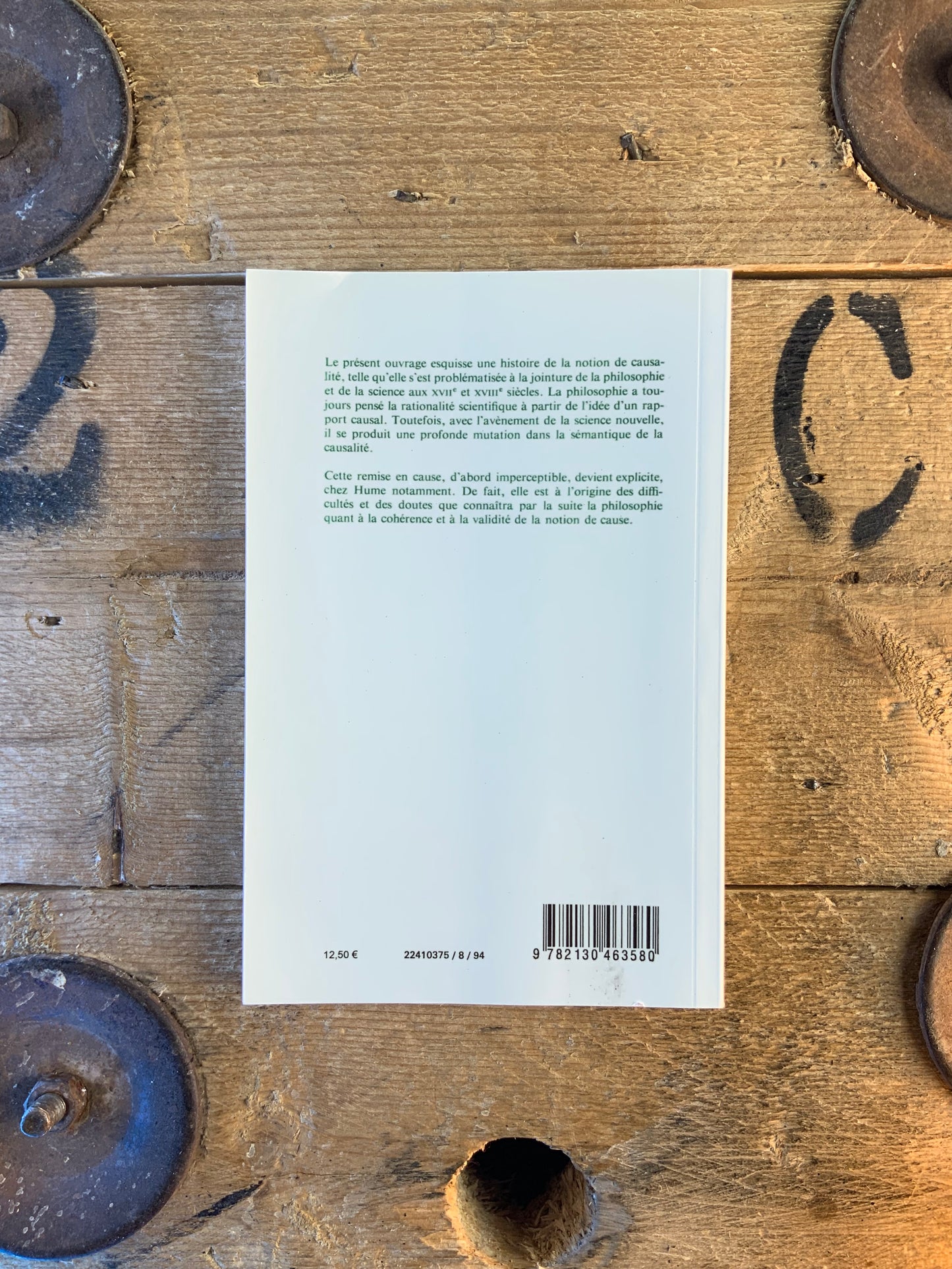 La causalité de Galilée à Kant - Elhanan Yakira
