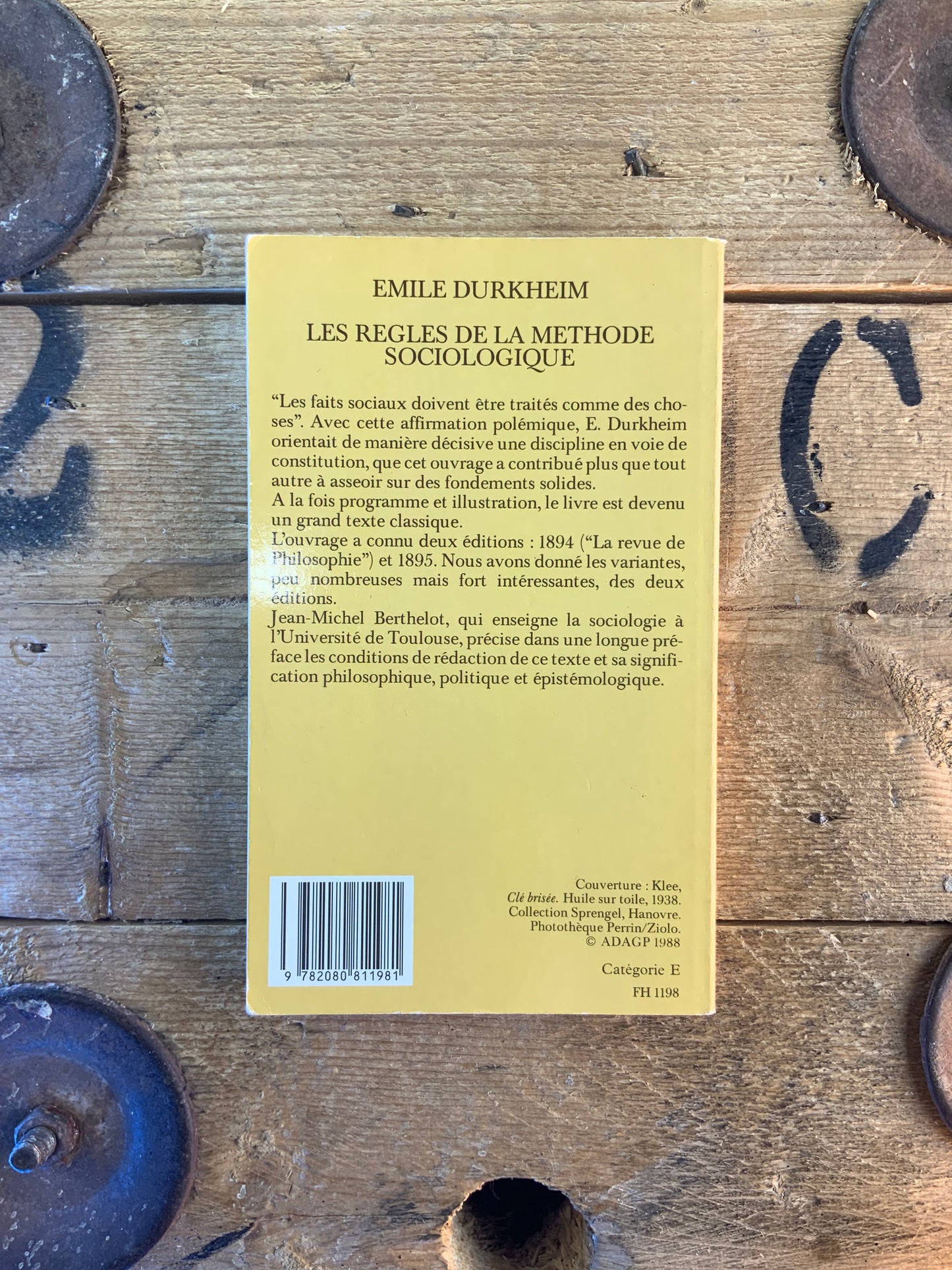Les règles de la méthode sociologique - Émile Durkheim