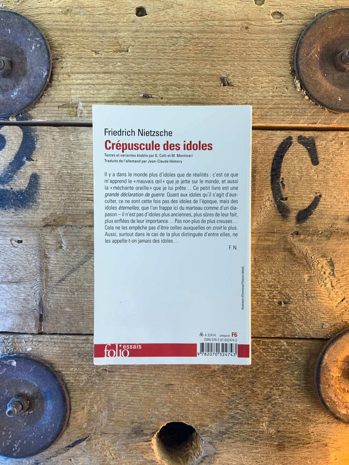 Crépuscule des idoles - Friedrich Nietzsche