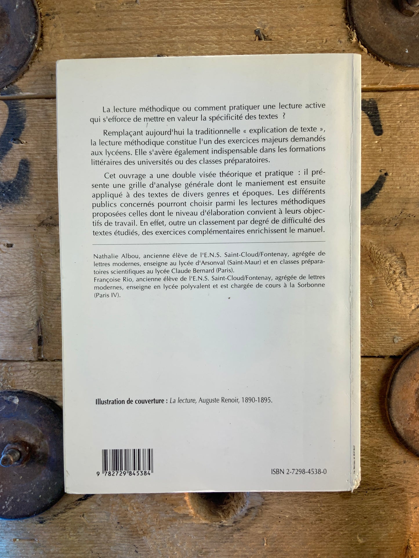 Thèmes et études : Lectures méthodiques - Nathalie Albou et Françoise Riou