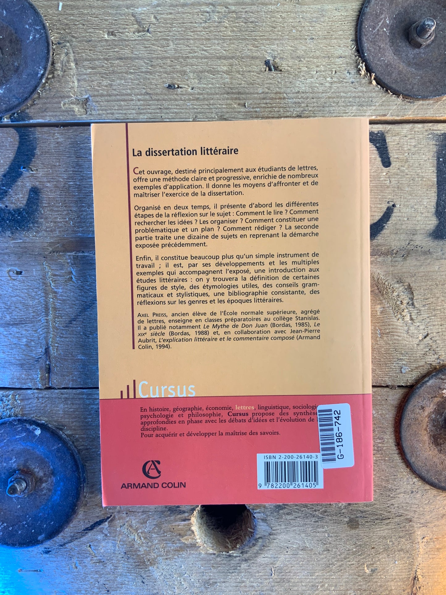 La dissertation littéraire - Axel Preiss