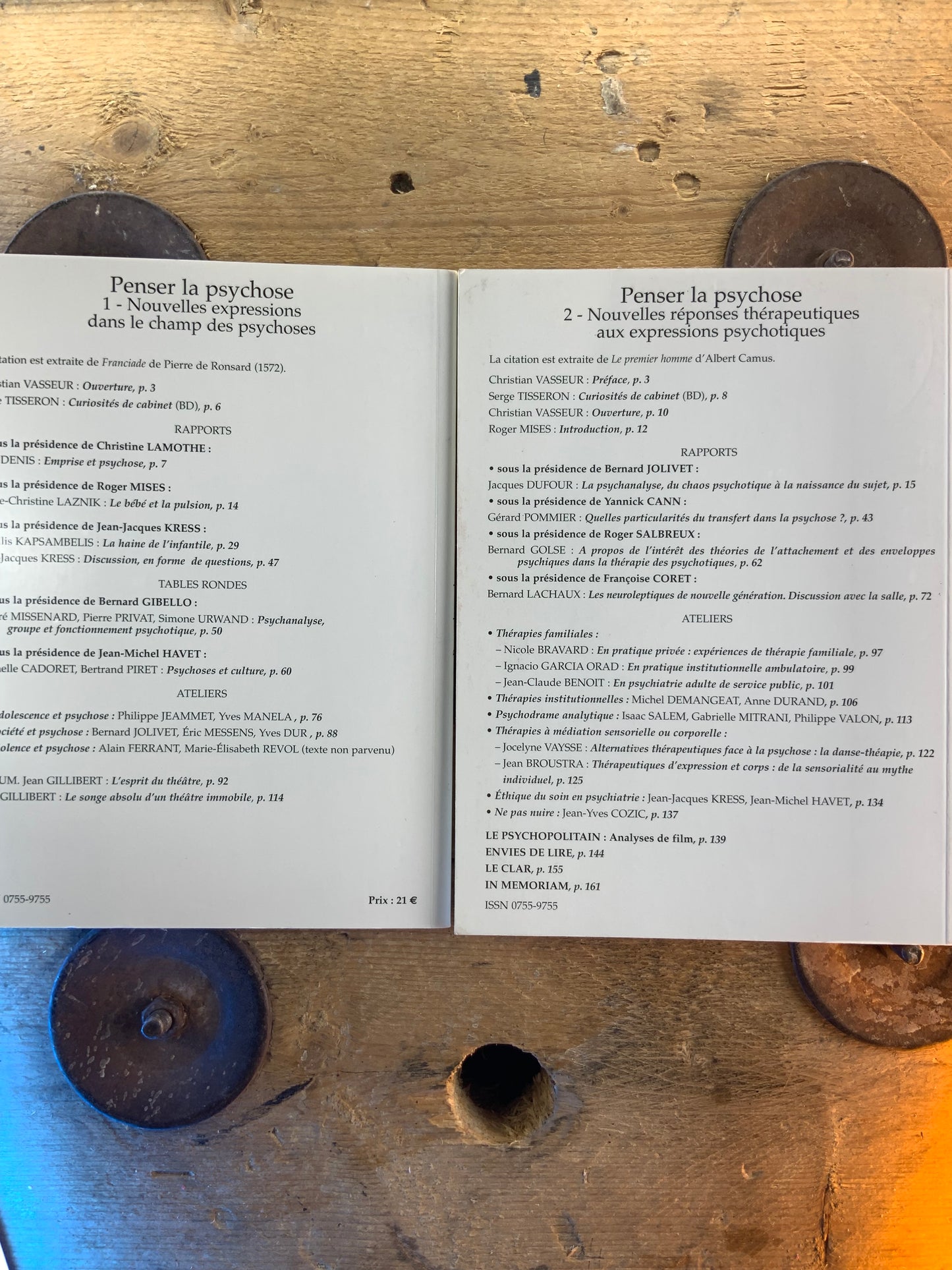 Penser la psychose : 1. Nouvelles expressions dans le champ des psychoses. 2. Nouvelles réponses thérapeutiques aux expressions psychotiques [ Psychiatrie française ] - Vol. XXXIV SP/03 et XXXVI SP/04