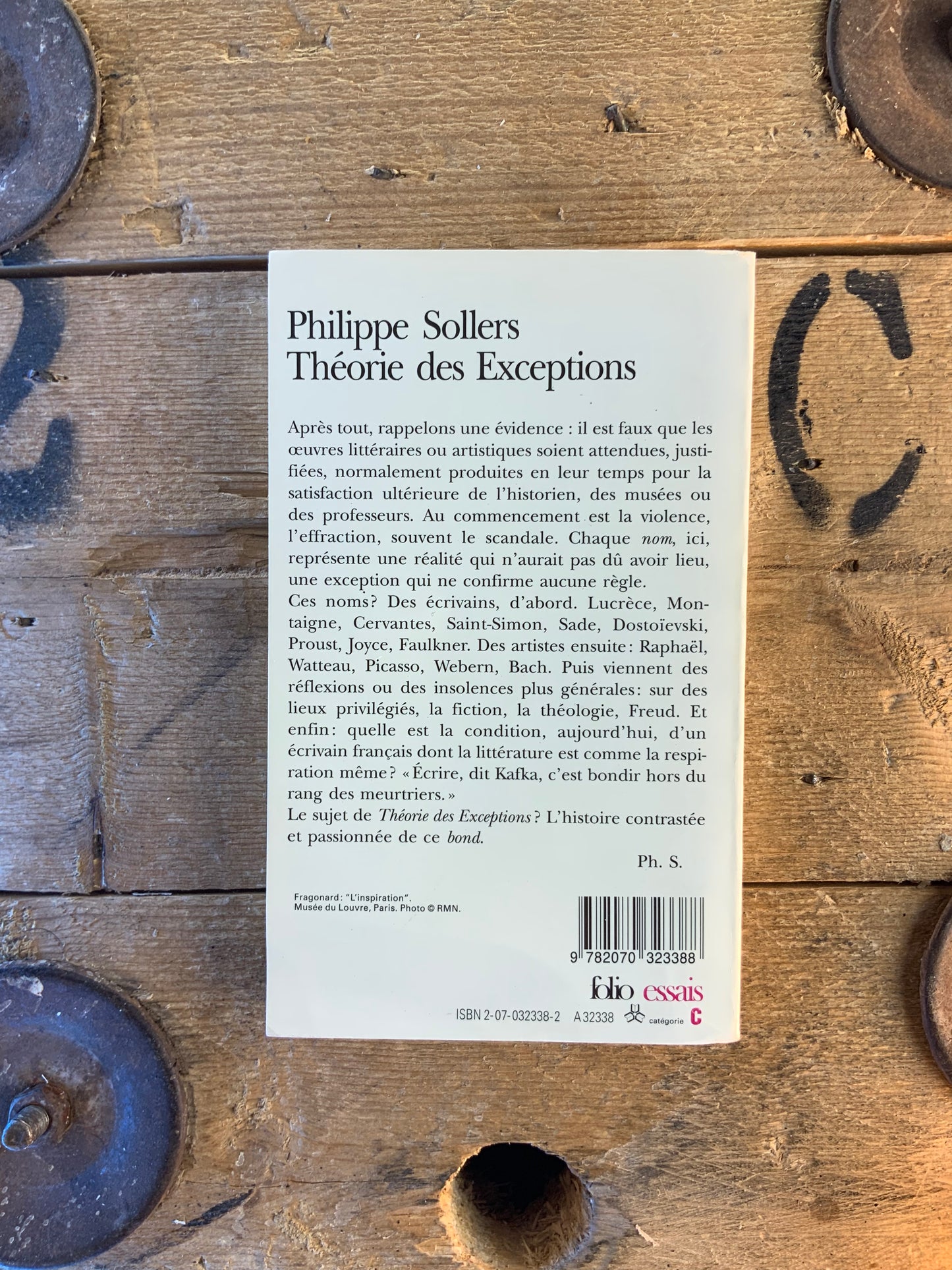 Théorie des exceptions - Philippe Sollers