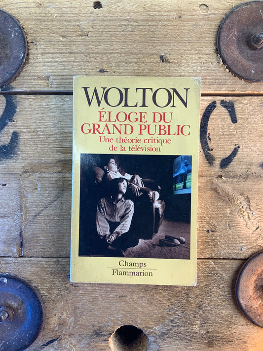 Éloge du grand public : une théorie critique de la télévision - Dominique Wolton