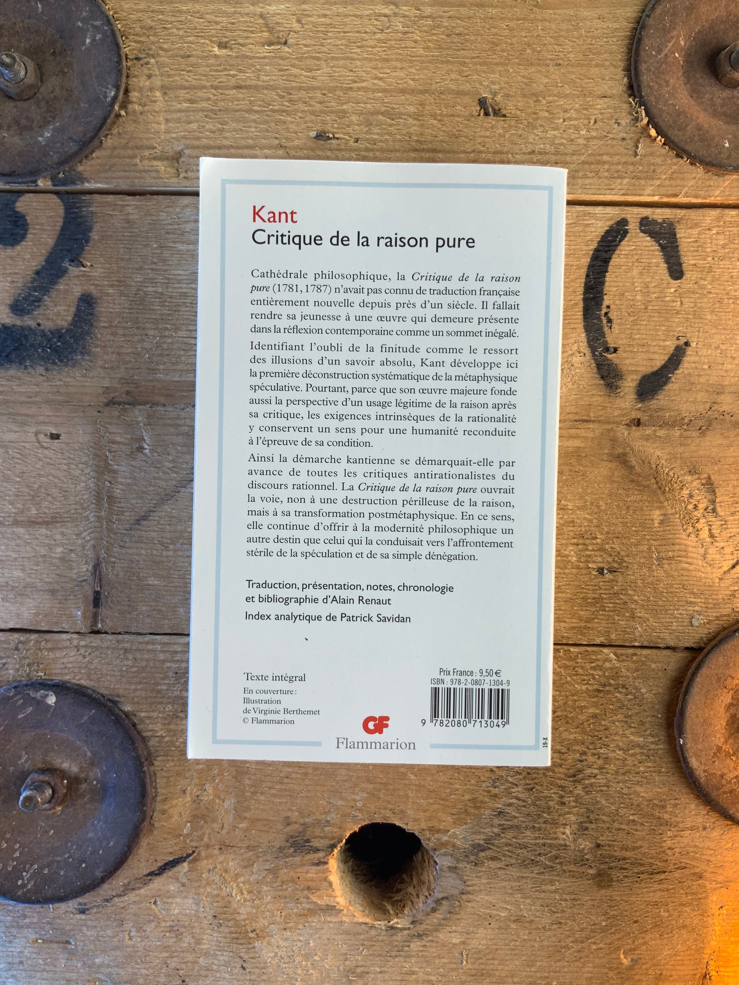 Critique de la raison pure - Emmanuel Kant