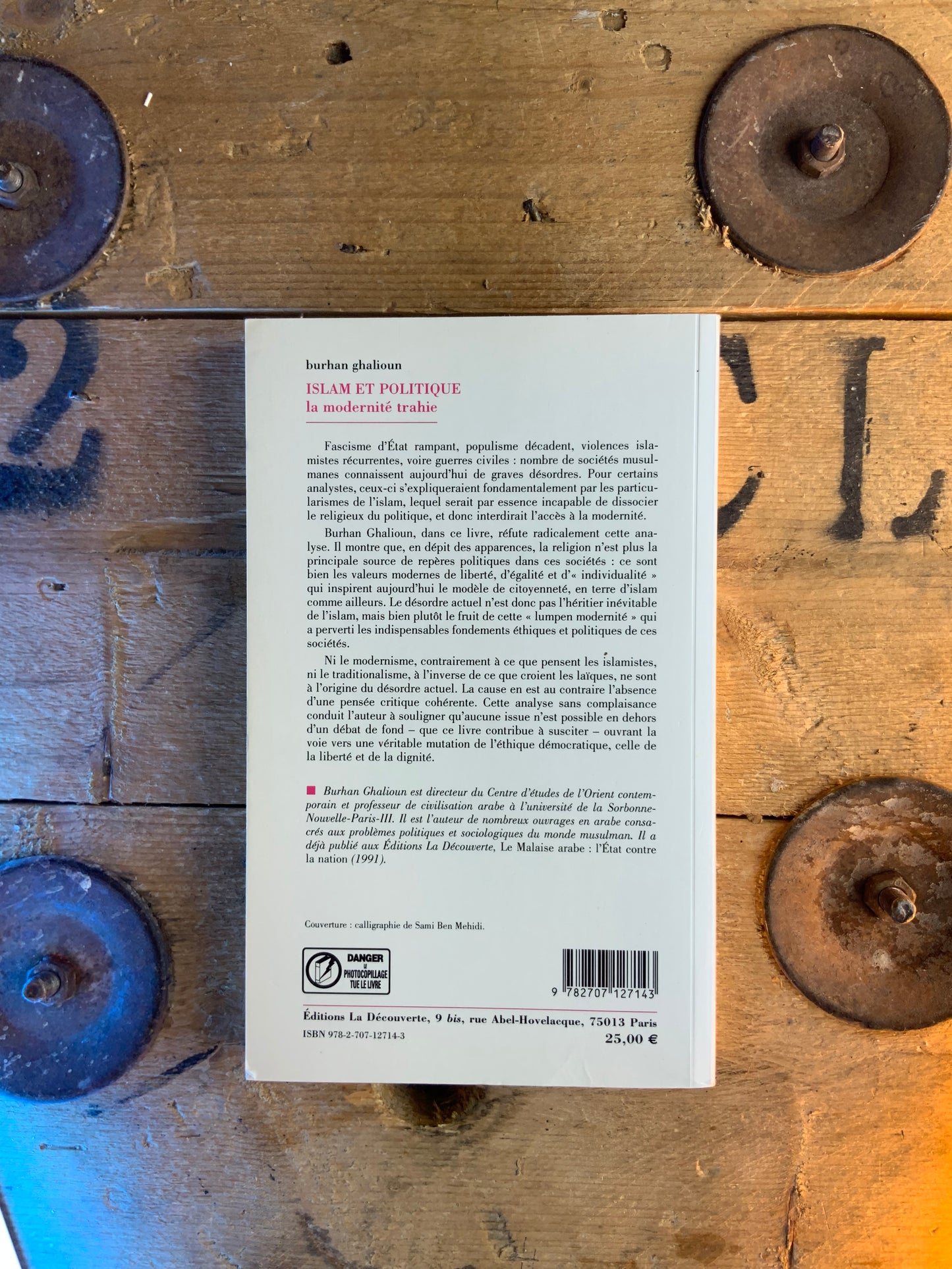 Islam et politique : la modernité trahie - Burhan Ghalioun