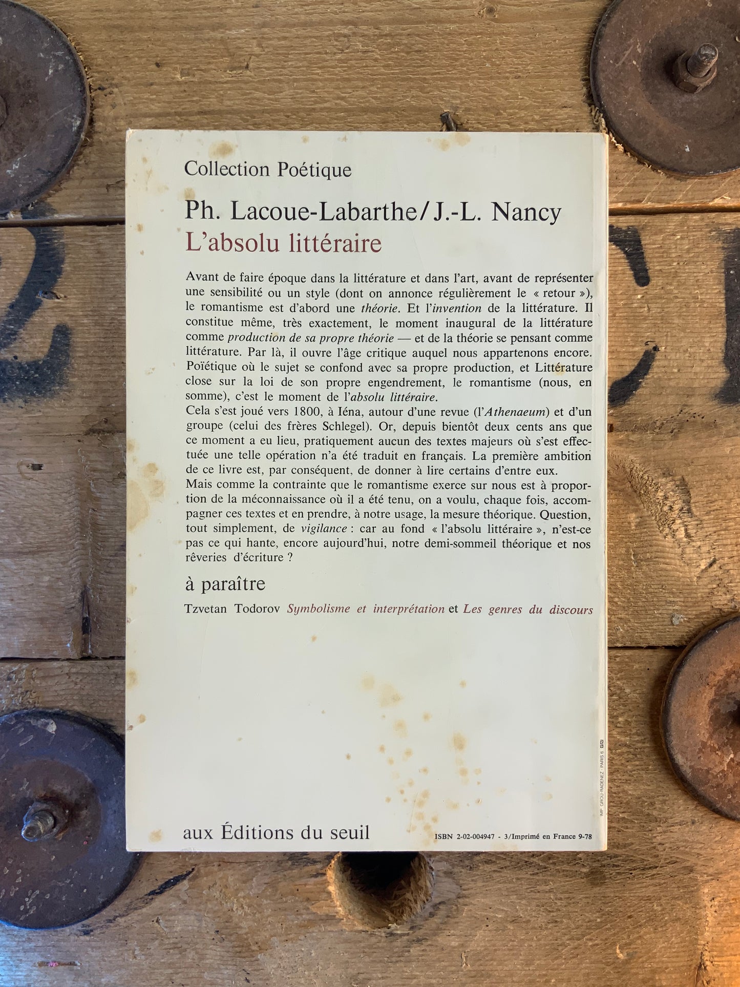 François Rigolot : le poétique et l’analogique - Philippe Lejeune : ça c’est fait comme ça … [ Revue Poétique ] - Septembre 1978 - n° 35