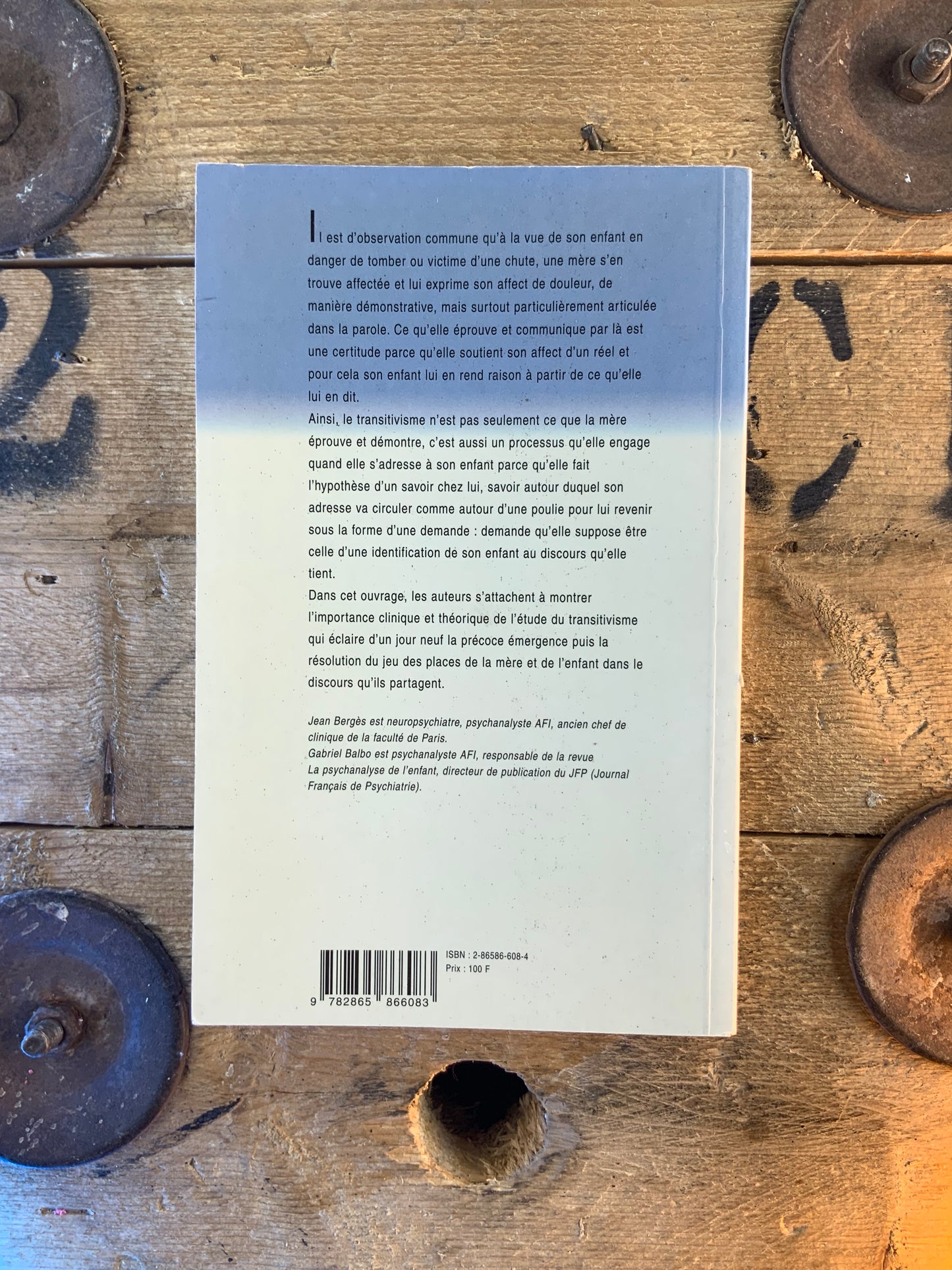 Jeu des places de la mère et de l’enfant : essai sur le transitivisme - Jean Bergès et Gabriel Balbo