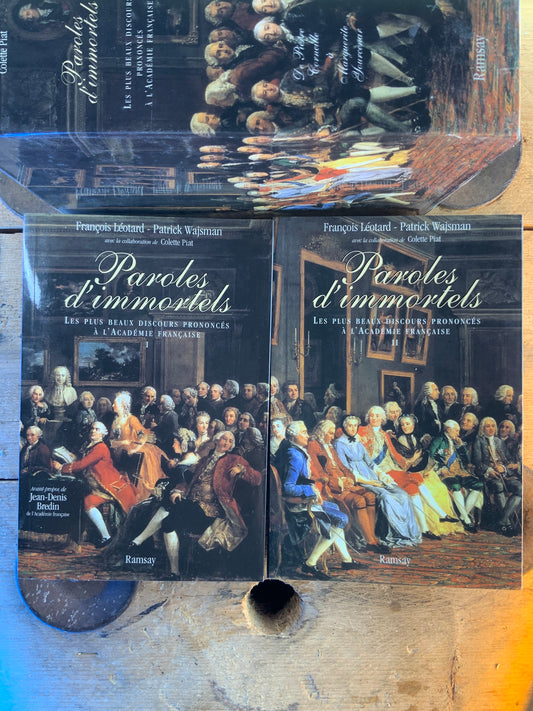 Paroles d’immortels : les plus beaux discours prononcés à l’académie française I et II [ Coffret en 2 volumes ]