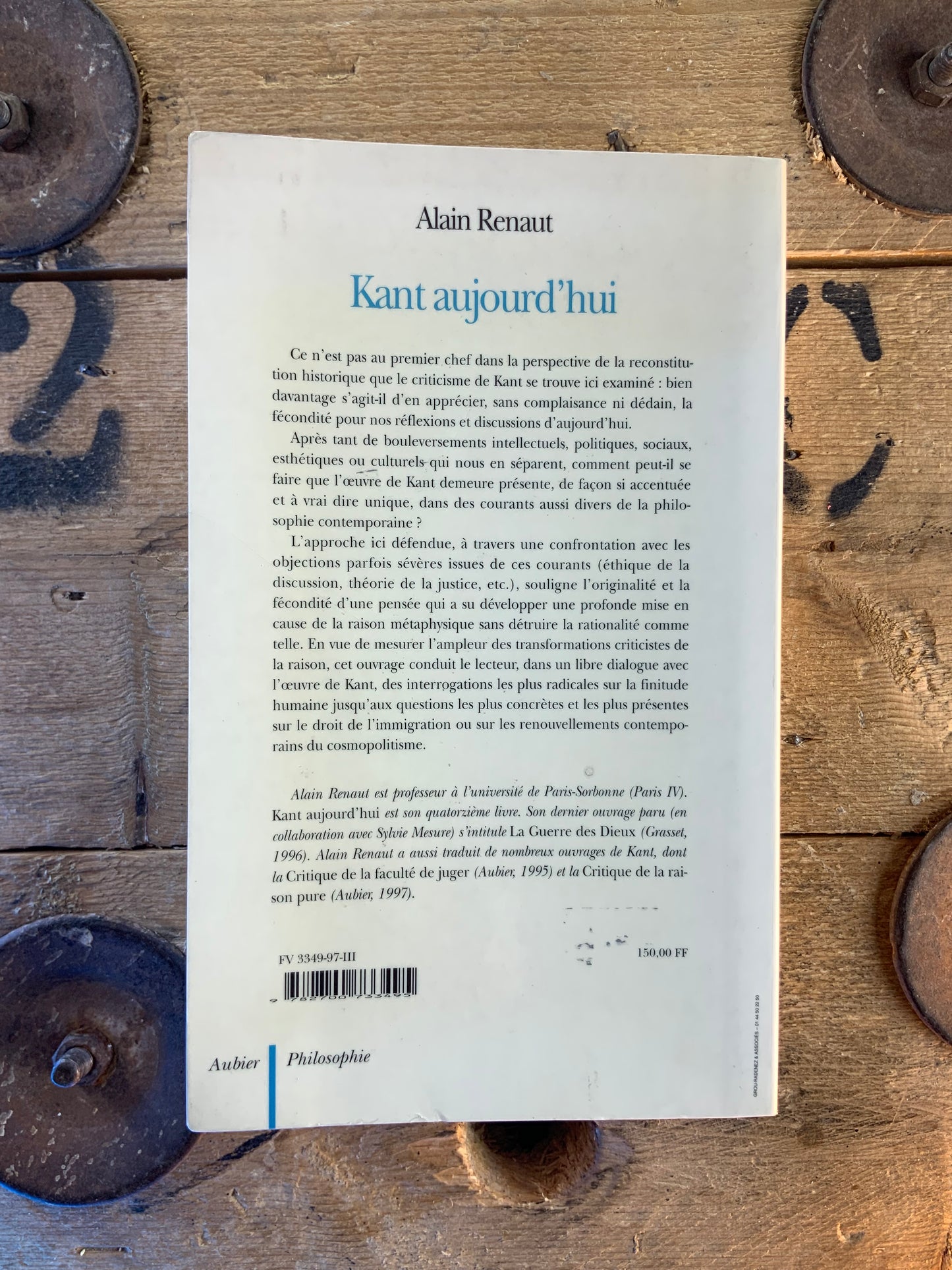 Kant aujourd’hui - Alain Renault