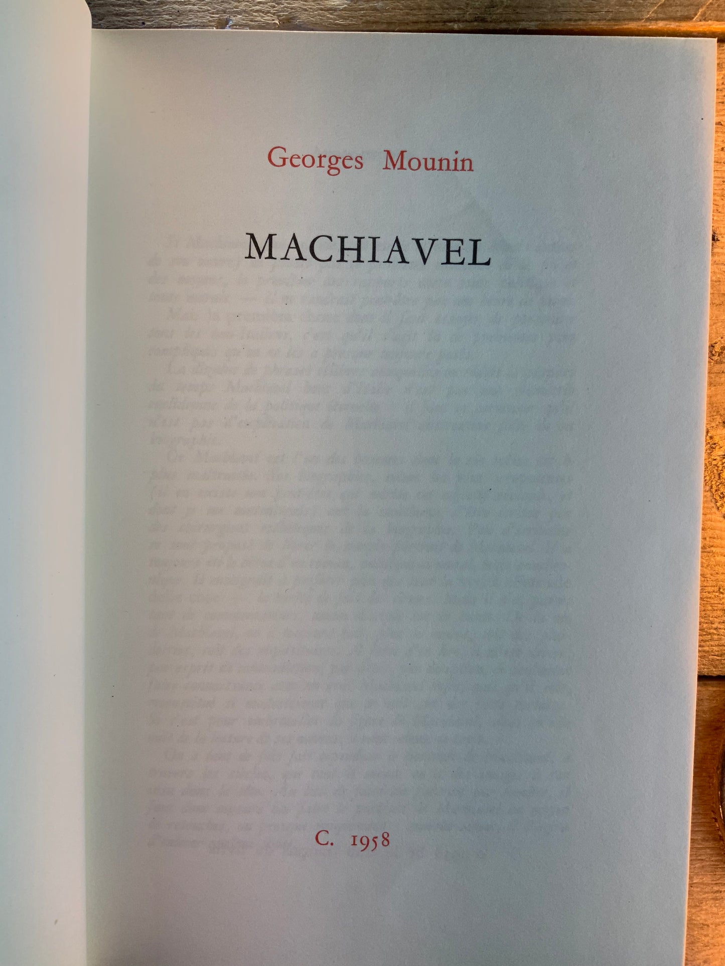 Machiavel - Georges Mounin