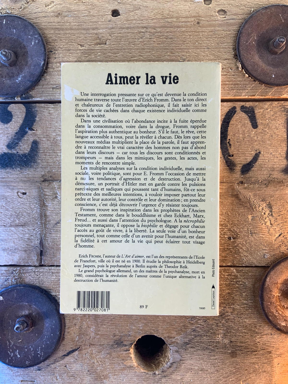 Aimer la vie - Erich Fromm