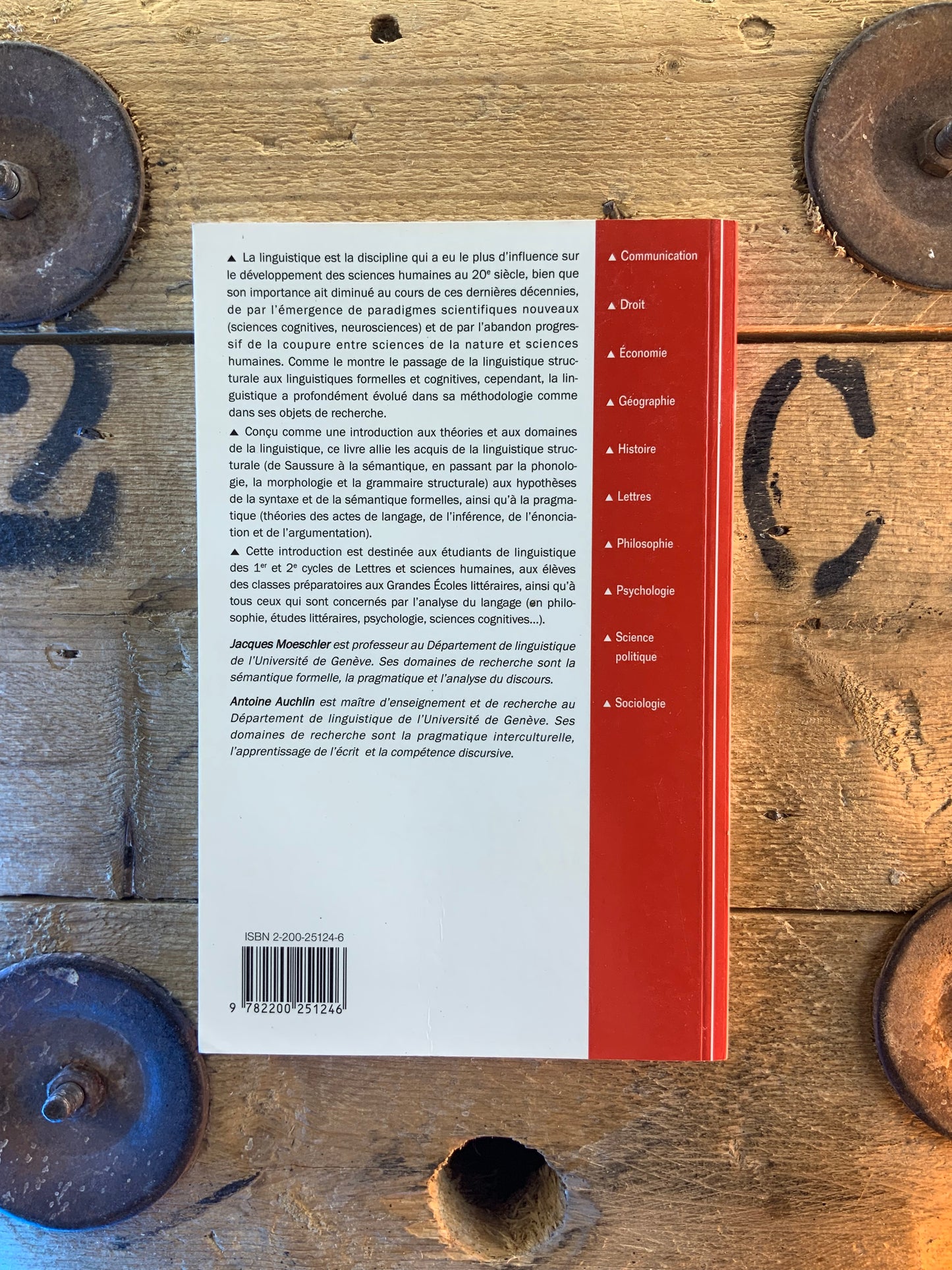 Introduction à la linguistique contemporaine - Jacque Moeschler et Antoine Auchlin
