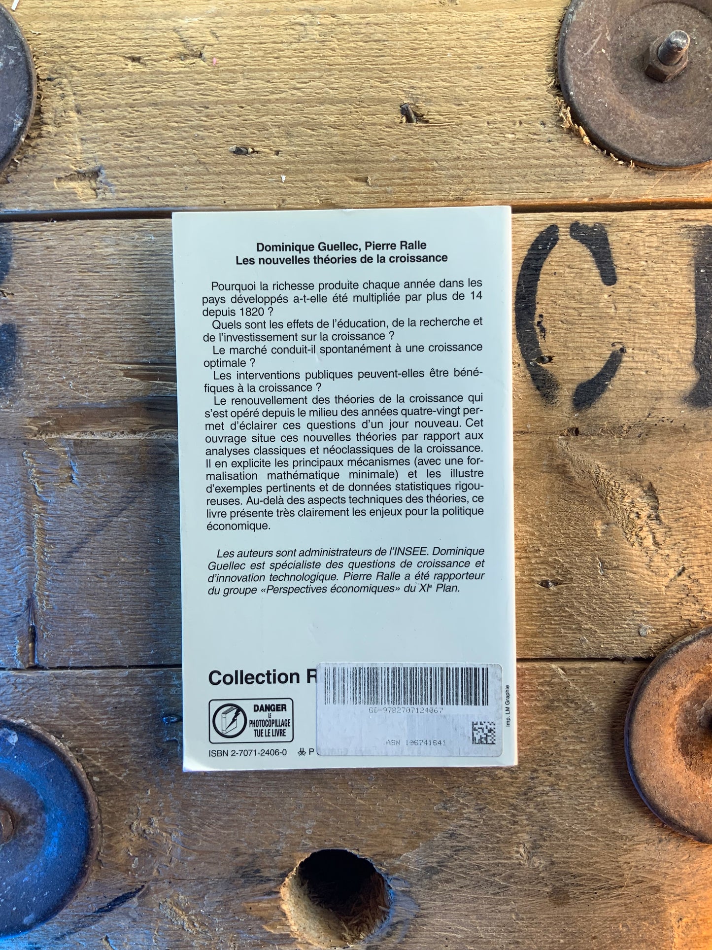 Les nouvelles théories de la croissance - Dominique Guellec et Pierre Ralle