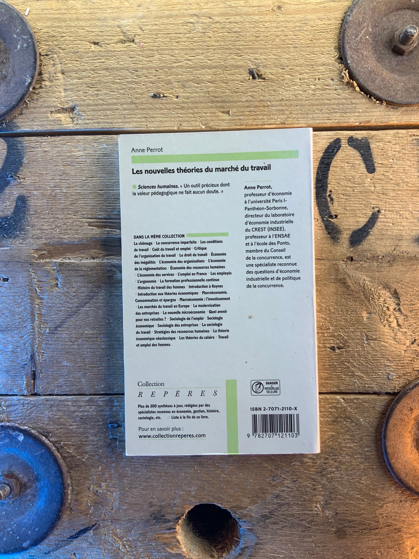 Les nouvelles théories du marché de travail - Anne Perrot