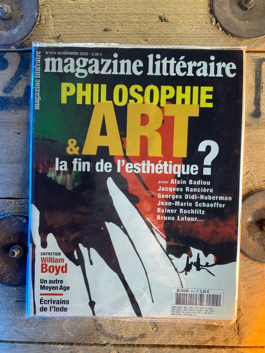 Philosophie et Art : la fin de l’esthétique [ Magazine Littéraire ]