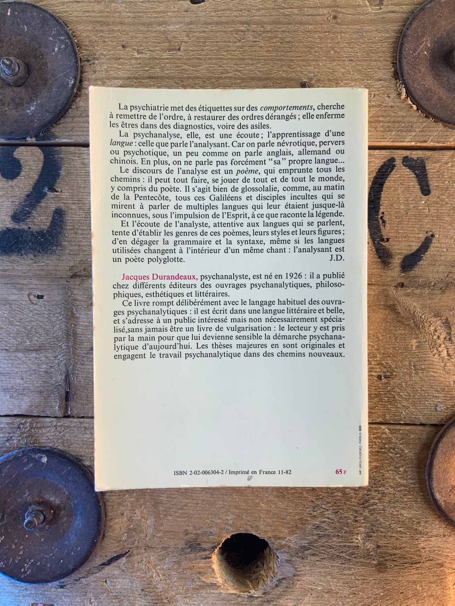 Poétique analytique : des langues et des discours dans la psychanalyse - Jacques Durandeaux