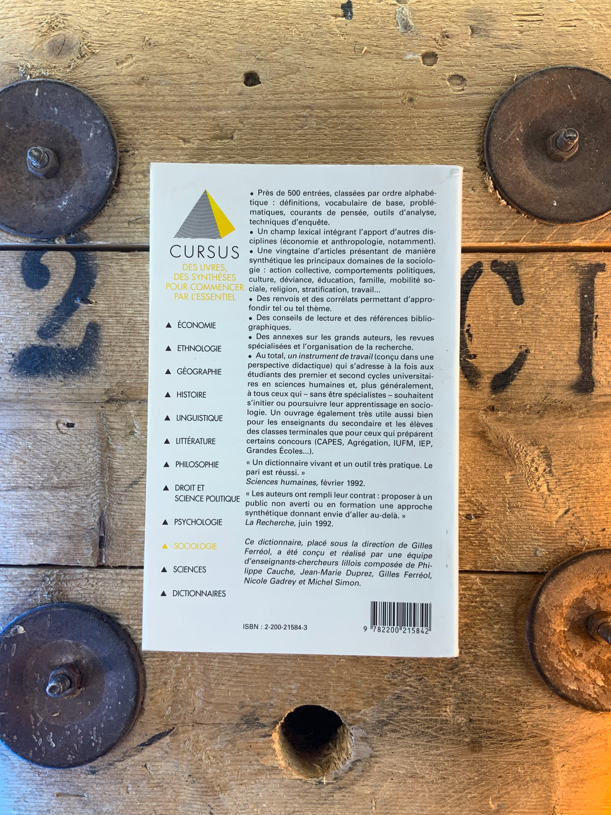 Dictionnaire de sociologie - Gilles Féreol